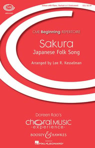 Sakura Unison choral sheet music cover